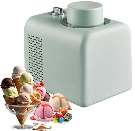 Gelatiera Automatica da 500 ml, per la casa, con 4 modalità di Mantenimento del Freddo in 8 Ore, yogurtiera con Pala Staccabile per la Cucina Fai da Te.
