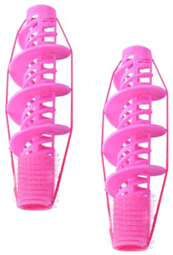 SAFIGLE Bigodini Flessibili per Chioma, Rulli per Permanente Fai da Te, 2 Pezzi in Plastica e Elastico, Tenuta Sicura, Applicazione Domestica