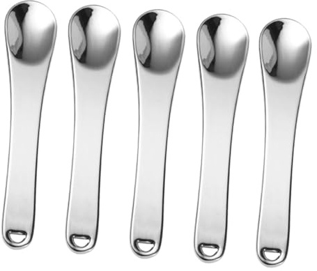 BESTYASH 5pcs Skincare Spatula Mini Lotion Spatulas Makeup Eye Spoon Makeup Spoon Cream Utensils for Facial Cream Skincare Use