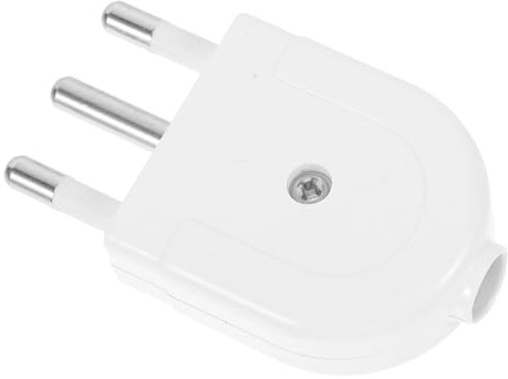 DIKACA Enchufe Italiano de 3 Clavijas Desmontable 16A Ac250V Enchufe Macho Plástico Conexión Segura para Uso Doméstico y Oficina Adaptador Portátil para Viajes