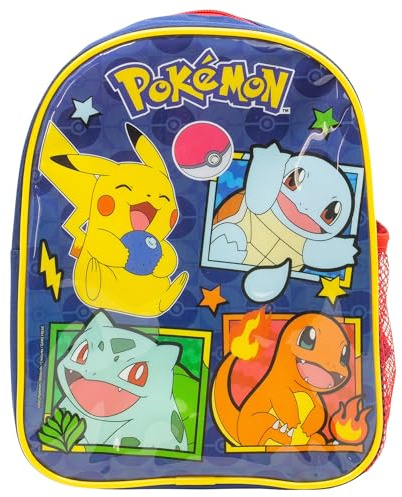 Stor Bolsa Térmica Porta Merienda Pokémon con Asas y Cremallera - Mochila Isotérmica Infantil para Almuerzo Colegio - Material Textil Resistente
