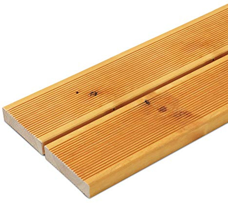 Stained Redwood Timber Decking KODADECK Sand/Light Brown 28x120mmx3.6 Metre, 4 Pieces in a Bundle (56361000) Orange Coloured Deckboards, Special offer deck boards