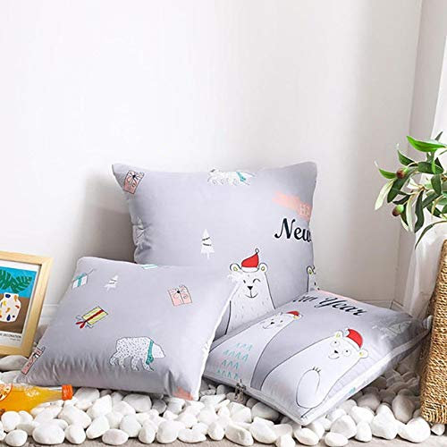 Reisedecke Weiche 2-in-1 Flugzeugdecke 2 in 1 Kissen Decken Faltbare Werfen Kissen Platz Nordic-Art-Auto Bett, Sofa, Reisen Backseat GCSQF1023 (Color : 03, Size : 40x40cm)