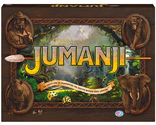 Editrice Giochi, Jumanji il Gioco da Tavolo, Giochi da Tavola di Avventura per Famiglie e Amici, da 2 a 4 Giocatori, 8+ Anni