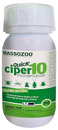 Massocide ciper100 - Insecticida para insectos voladores y rastreros 250cc