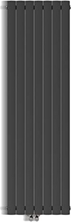 SONNI radiatore termoarreto a parete 1800 x 542 x 48 mm, termosifone a soggiorno potenza 938 W, radiatore verticare strato singolo da bagno, connessioni centrali G 1/2 - Antraciate