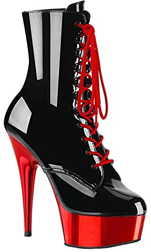BeAUZQ 6IN Stiletto Ankle Booties Fetisch High Heels Damenmode Gold Leder Booties Sexy Stripper Nachtclub Pole Dance Pumps Schuhe Größe 34-46