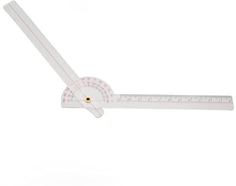 Goniometer, 360-Grad-Gelenkgoniometer für Knie, Ellbogen, Gelenk, Genaue Messung, Wirbelsäulenkrümmung, Goniometer, Werkzeug, Wirbelsäulen-Goniometer, Langlebiger Kunststoff, um Den Bewegungsbereich