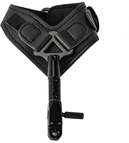 DONGKER Compound Bogen Bow Release, Archery Compoundbogen Release mit Verstellbar Handschlaufe Bogen Release Sehnenauslöser Bogenschießen Bremssattel Griff Trigger Zubehör