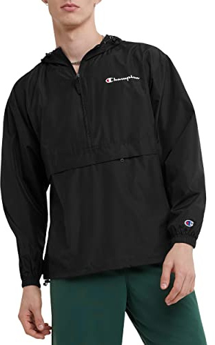 Champion Men's Stadium Packable Jacket, Black, XX-Large Tall