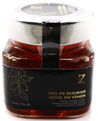 Miele di giuggiolo reale dello Yemen 175 g, un miele Raro e unico - 100% naturale, senza conservanti.