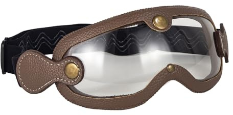 evomosa Occhiali da moto Occhiali da equitazione per donne uomini adulti Dirt Bike off-road Ciclismo Sport Antigraffio Occhiali antivento (Marrone Chiaro)