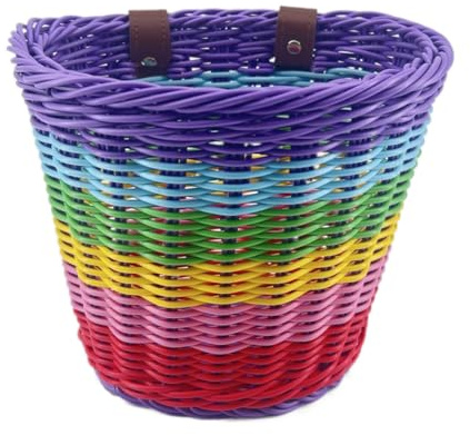 EIRONA BASKETR Bicycle Handlebar Basket for Children's Bicycle, Balance Bike, Scooter, Tricycle, Bicycle Storage with DIY Sticker