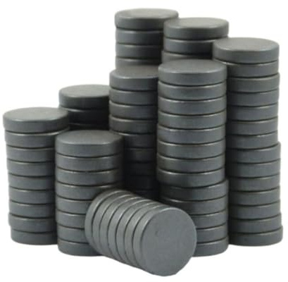 Doni Bomboniere - 100PZ Magneti in Ferrite Calamita Rotonda da 1.6 cm - Magnete per Frigo, Frigorifero, Lavagna, Hobby, Artigianato Magneti Piccoli Calamite Potente