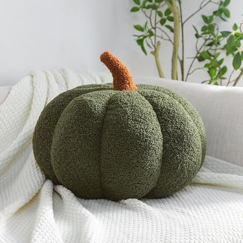 Kürbis Kissen, Pumpkin Pillow, Halloween Kürbis DekokissenKürbis Kissen, Weiche Plüschkissen Herbst Pumpkin Pillow Kürbis Deko, Kürbiskissen for Home Halloween Decoration