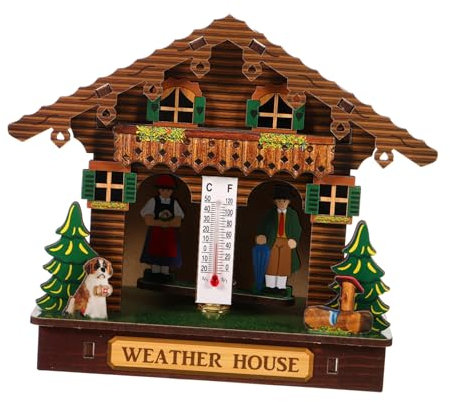 BESPORTBLE Analoges Wandthermometer Mit Barometer Und Hygrometer Präziser Und Luftfeuchtigkeitsmesser Wetterbeständig Für Außenbereich Einfach Zu Bedienen Langlebig