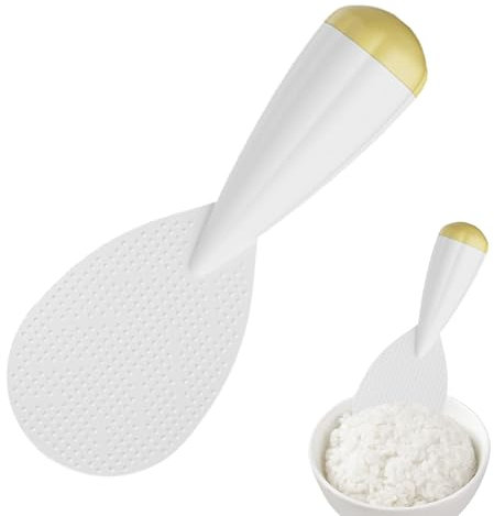 Cucchiaio da riso in , resistente al calore, 17,6 x 6,4 cm, utensile da cucina antiaderente, facile da pulire per servire il riso, preparare i pasti, cucinare