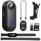 SONGYUKA H88 4K Body Cameras with Audio & Video Recording - Waterproof Body Camera Action camera, Magnetic & 360° Clip, 120-Min Battery for Cycling, Pet Walking (4K-B-128G)