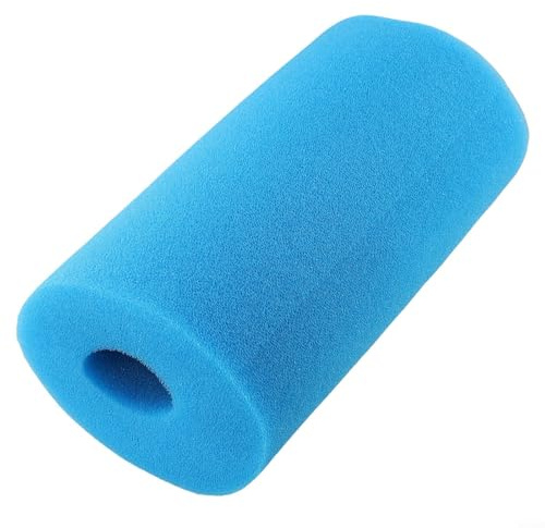 ZWEquipint Wiederverwendbarer Pool-Filterschwamm, Kartusche Typ B, Schwimmbad-Filter, Schaumstoff-Ersatz, für Intex-Pumpensystem, waschbarer Wasserreiniger, blau