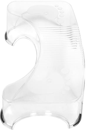 Homoyoyo Taburete Banqueta Baño para Antideslizante Transparente y Cuarto Funcional Portátil Diseño Moderno de Pet Niños y Adultos para Entrenamiento