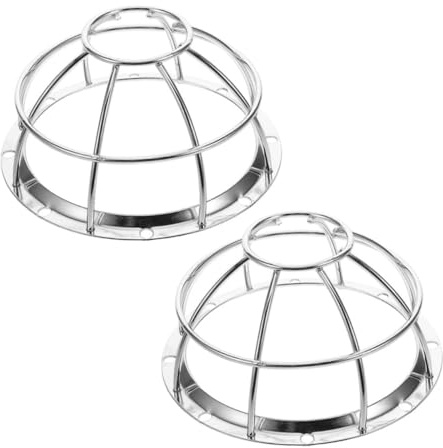 ORFOFE 2 Piezas Protector Redondo para Sensor de Humo Unidades Transparente Resistente para Cabezal Rociador contra Instalación Fácil Uso Doméstico y Comercial