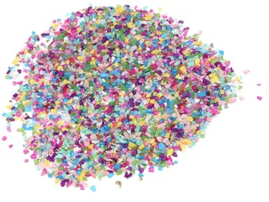GALPADA Glaskies Unregelmäßige Glassplitter 12 Farben 5 Beutel 500g Glassteine Für Selbstgemacht Schmuckherstellung Bastelprojekte Innendekoration