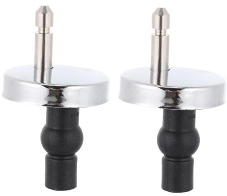 NOLITOY Bisagras para Tapa de Inodoro de Aleación de Zinc con Tornillos de Fijación Rápidos y Repuestos para Accesorios de Asiento WC Instalación Sencilla Desde Arriba Pack