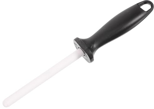 Amosfun Asta per Affilatura Professionale Multifunzione in Ceramica Impugnatura Ergonomica, Temperamatite per Forbici Domestiche, Utensile Portatile per Affilare Taglierini e Coltelli