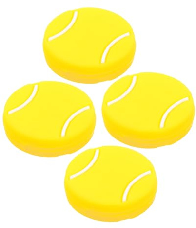 Ciieeo 4 Pezzi Smorzatori di Vibrazioni per Racchette da Tennis in Silicone a Forma di Fiore, Ammortizzatori Antivibrazione Piccoli Leggeri per Gioco Stabile e Uso Sportivo