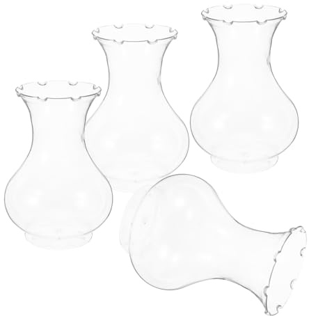 HEANUJJ 4pcs Plastic Vases Hyacinth Flowers Unique Decor Modern Vase Small Flower Containers for Wedding Centerpieces Indoor Plant Propagation