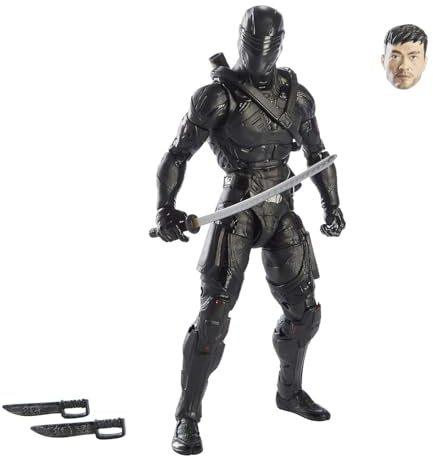 G.I. Joe Classified Series Snake Eyes Origins Snake Eyes Figur 16, Premium 15 cm großes Spielzeug mit spezieller Verpackung Multi | Kundenspezifische Paket Illustrationen