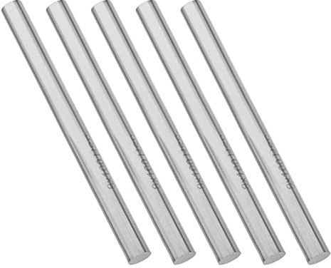 Hegebeck Round Steel Rod HSS 8mm Diameter Straight High Speed Steel Round Shaft Rod 100mm Long for Shaft Gear Drill Lathes DIY Craft Tool 5 Pcs