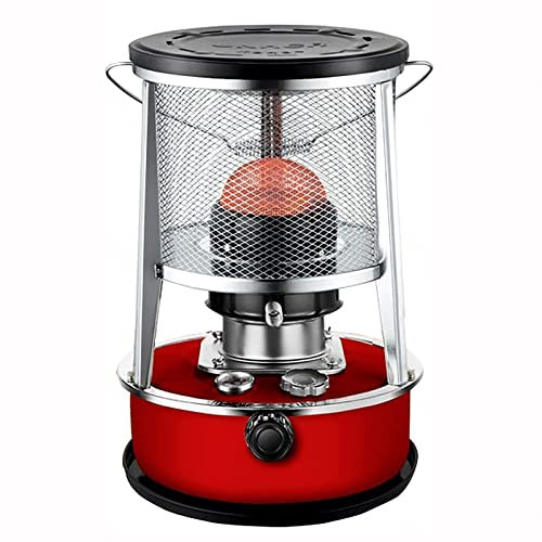 Xrdbfd Petroleum Heizung, Universal Outdoor Petroleumheizung, Einstellbare Feuerleistung Indoor Petroleumofen, Camping Öl Paraffin Petroleumkocher Heizungen,4.6Lred