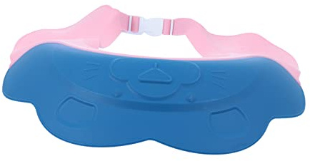 PLAFOPE Baby Shower Cap for Toddlers Blue Pp Material Lightweight and Comfortable Shampoo Hat Protects Eyes and Ears for Kids Bathing Safety