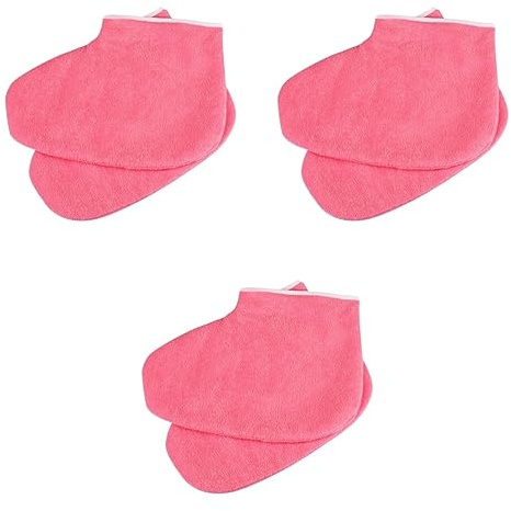 FRCOLOR 3paia Coprenti Per Piedi Cera Per Trattamento Alla Paraffina Per Spa e Uso Domestico Massimizzano Idratazione Della e Mantengono Calore
