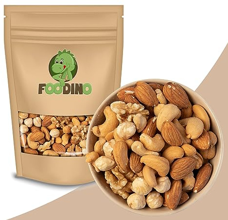FOODINO 5kg Big 4 Nussmischung Mandeln Haselnüsse Cashewkerne Walnüsse