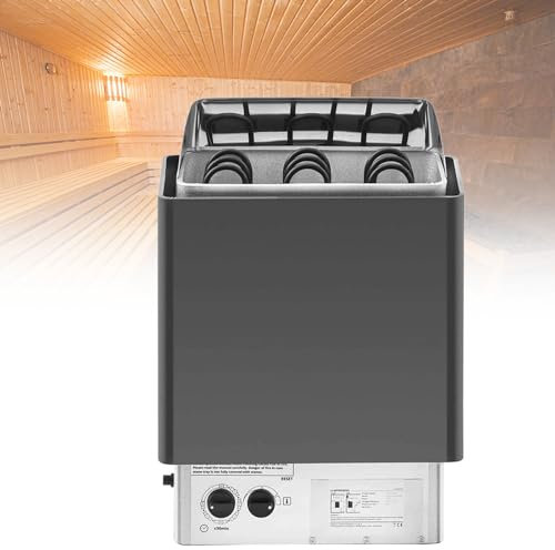 CGLYYDS Chauffage de Sauna en Acier Inoxydable Chauffage de poêle à Sauna, Chambre à Vapeur de Salle de Bain Spa équipement Accessoire de Chambre,4.5KW