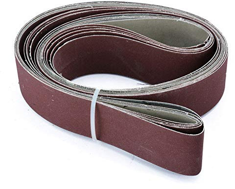 bande de ponçage, 6 pièces/ensemble 2 X 72 bande de ponçage à grain fin ponceuse à papier de verre bande abrasive 5x182 cm for outils électriques de polissage des métaux en céramique de bois, 6 pièc