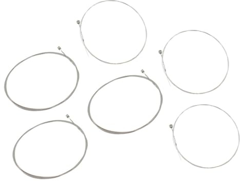 ibasenice 1 Jeu De Ficelle Accessoires De Guitare Remplacements De Cordes De Guitare Accessoires Pour Guitare Électrique Fil D'acier Enroulement Chaîne Optique En Acier Inoxydable