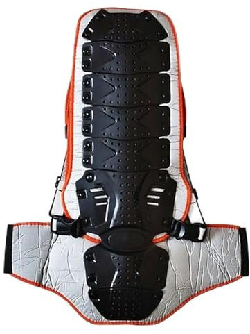 SOVORM Rückenprotektor Motorrad, Rückenprotektor Skifahren und Snowboarden Sportprotektorjacke mit reflektierenden Streifen Rückenprotektor for Motocross-Skifahren