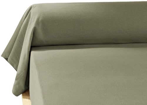 Taie de Traversin 85x185 cm Flanelle de Coton Romarin