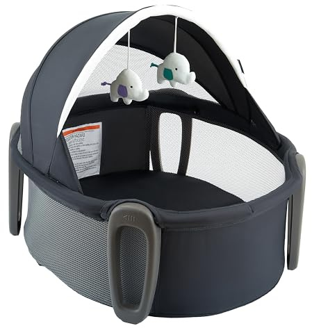 Pamo babe Portable Bassinet and Play Space Baby Dome Travel Crib for Newborn
