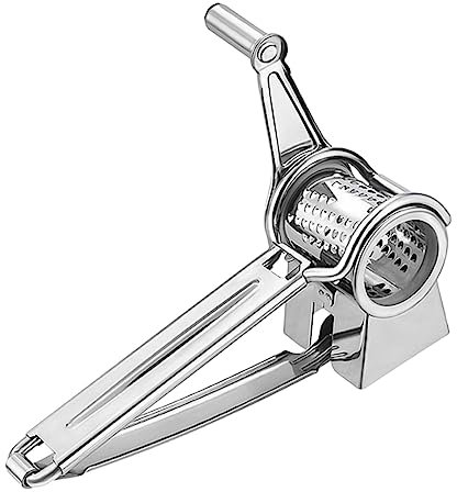 LABRIMP Rallador De Queso Manivela De Acero Inoxidable 304 Giratorio Fácil De Limpiar Sin Olor Para Cocina Para Queso y Verduras 1