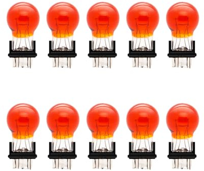 SOFOC-3157 Halogen-Glühbirnen für Auto-Blinker Standlicht/Seitenmarkierungslicht Bremslicht Hoch-/Abblendlicht 12V 21W Bernstein gelb 10pcs.
