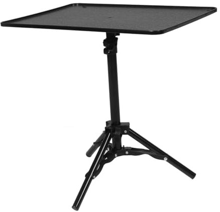 UPKOCH Treppiede Per Videoproiettore Con Supporto Portatile Regolabile in Altezza e Angolazione Robusto e Stabile Per Uso Interno Ed Esterno Compatto e Facile Da Montare