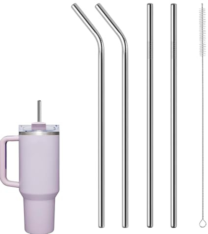 4PCS Stainless Steel Replacement Straws for Stanley Cup