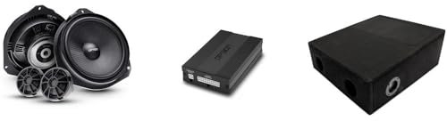 Option Soundupgrade V2 compatible con Citroen Jumper | Sistema de sonido Plug & Play con amplificador DSP de 6 canales y subwoofer pasivo Rock-2 y altavoz frontal