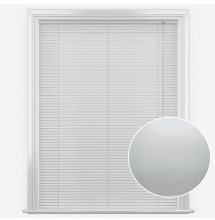 White Aluminium Venetian Blinds 152cm Drop (25mm Slats)