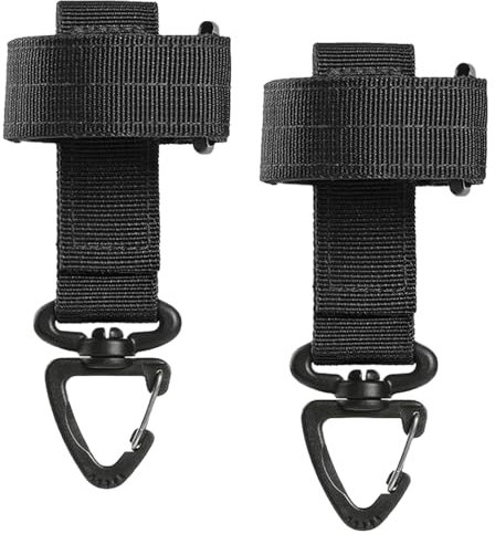 2 Pezzi portaguanti cinturone, Nylon Guanto Supporto Clip per Guanti Gancio in Nylon, Porta Guanti Cinturone Fibbia, Fermagli per Guanti Regolabili con Gancio per giardini, cantieri(Nero)