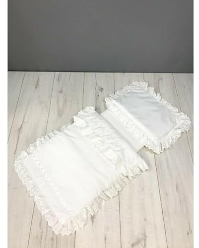 Baby Birds Balmoral and Kensington Pram Bedding Set Including Pillow - White